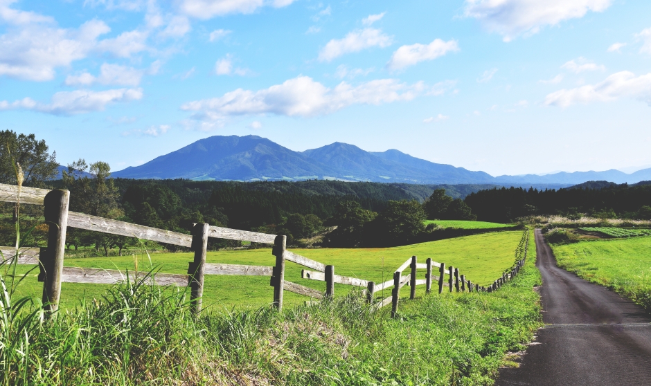 大山連峰とブナ林に囲まれた大自然の中を駆け抜ける爽快なコース
